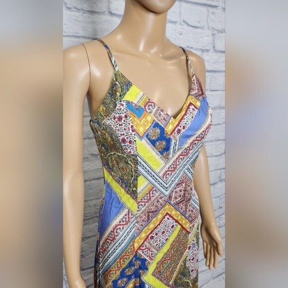 *NWT L'agence Womens Multi Mixed print maxi slip dress Sz 2 - Picture 3 of 9